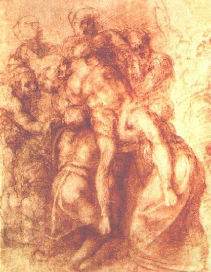 Michelangelo Buonarroti Study for a Deposition